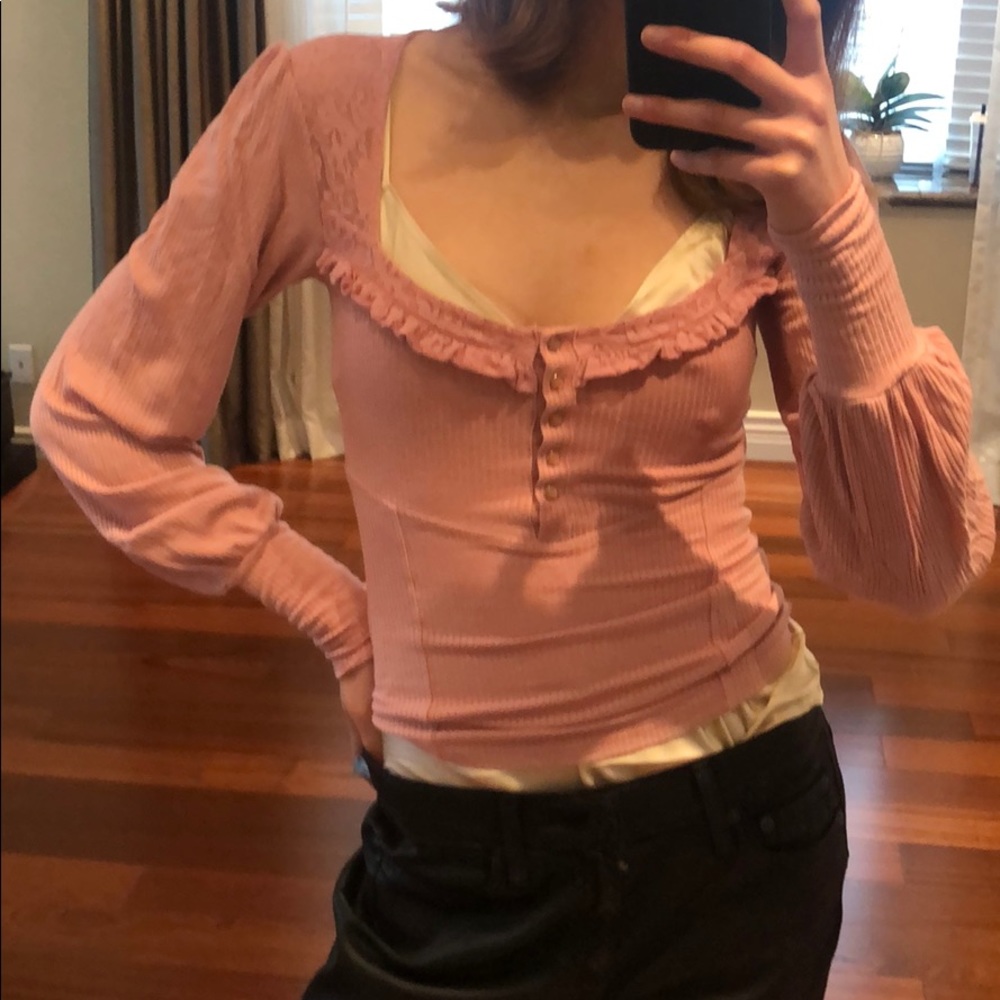 Free People Ruffle blouse - Picture 2 of 8